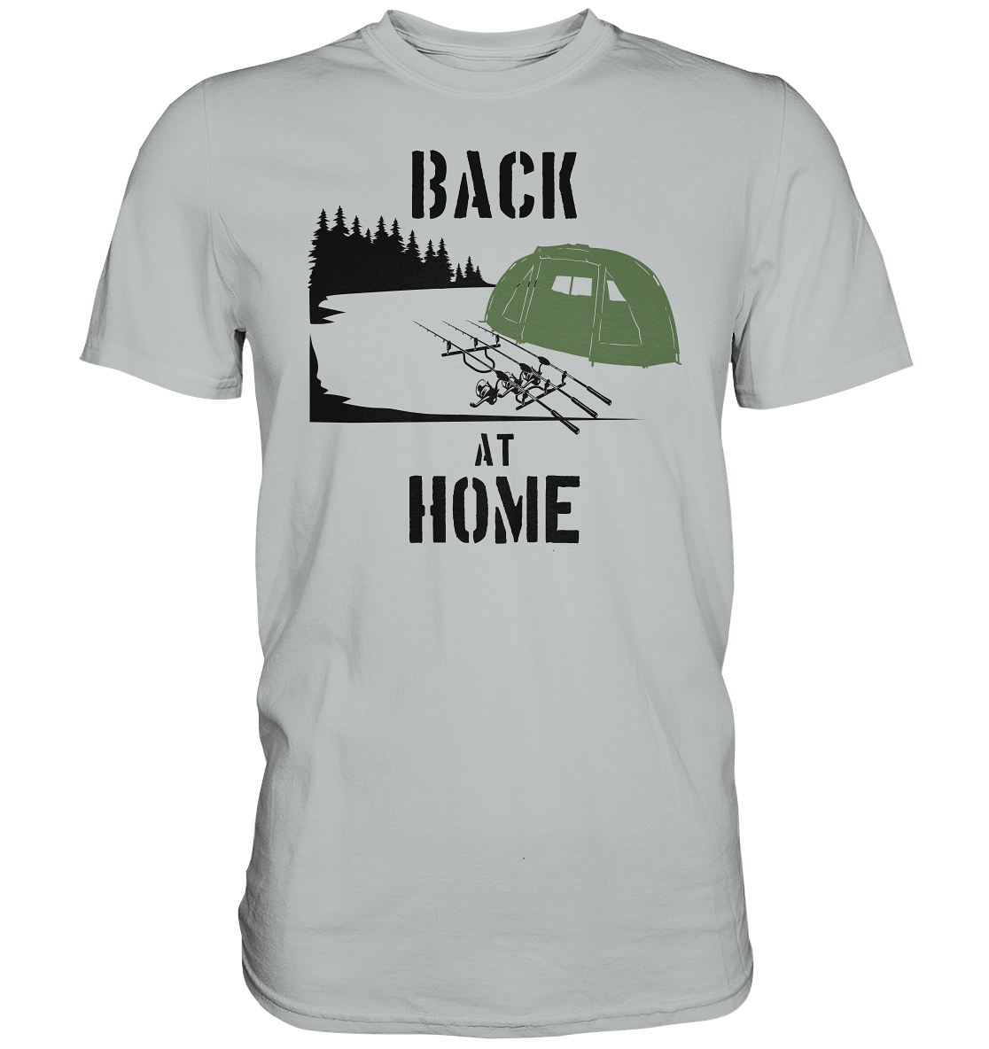 Back at Home - Karpfenangeln - Premium Shirt