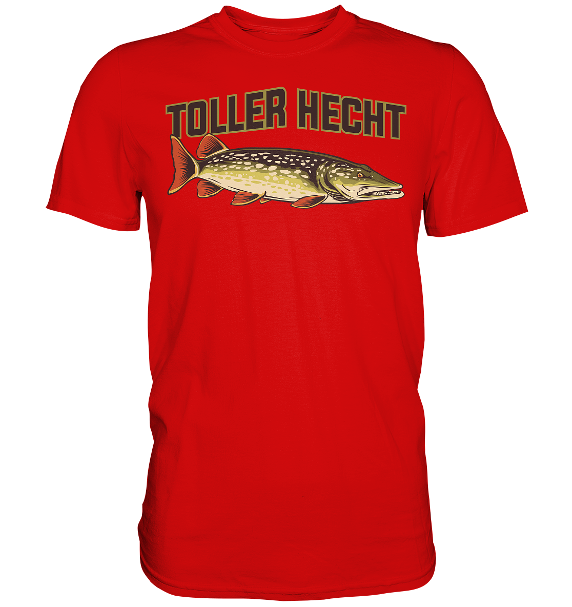Toller Hecht - lustiges Motiv für den Hechtangler - Premium Shirt