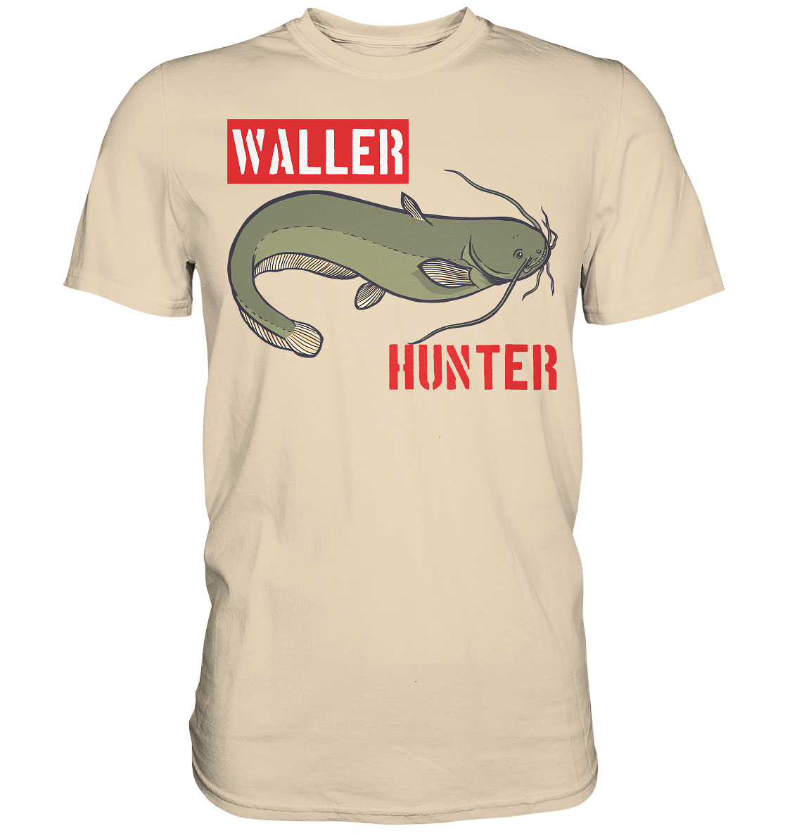 Waller Hunter - Wels Angler - Premium Shirt
