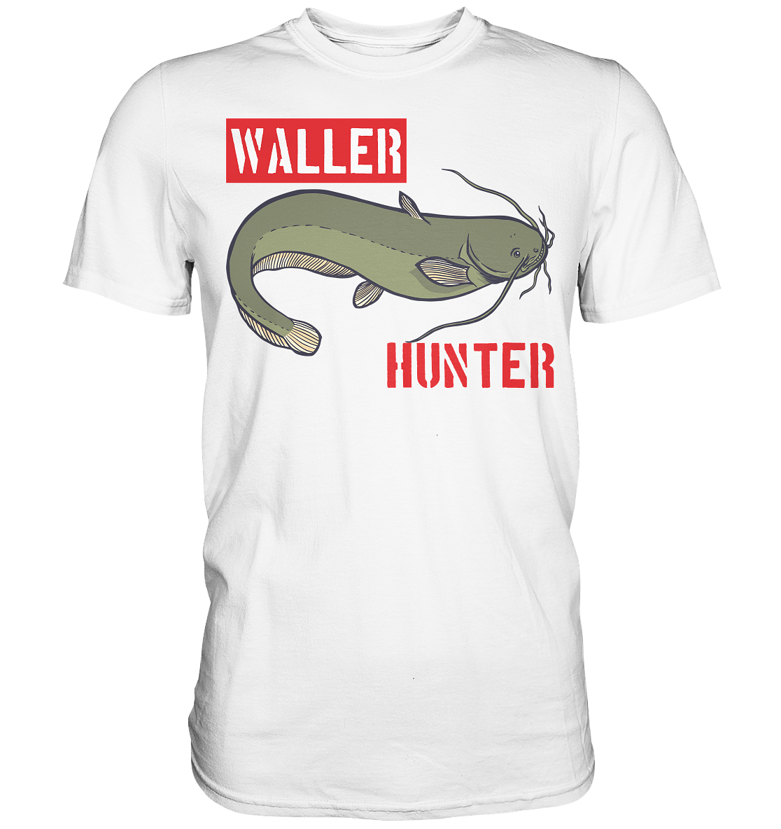 Waller Hunter - Wels Angler - Premium Shirt