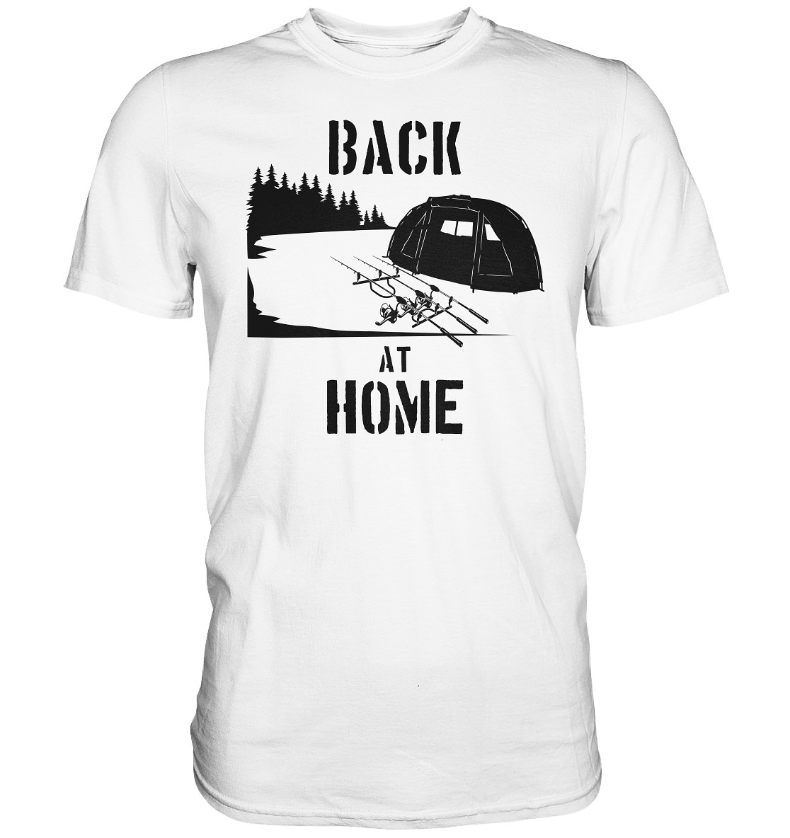 Back at Home - Karpfenangeln - Premium Shirt