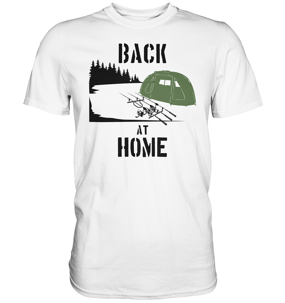 Back at Home - Karpfenangeln - Premium Shirt