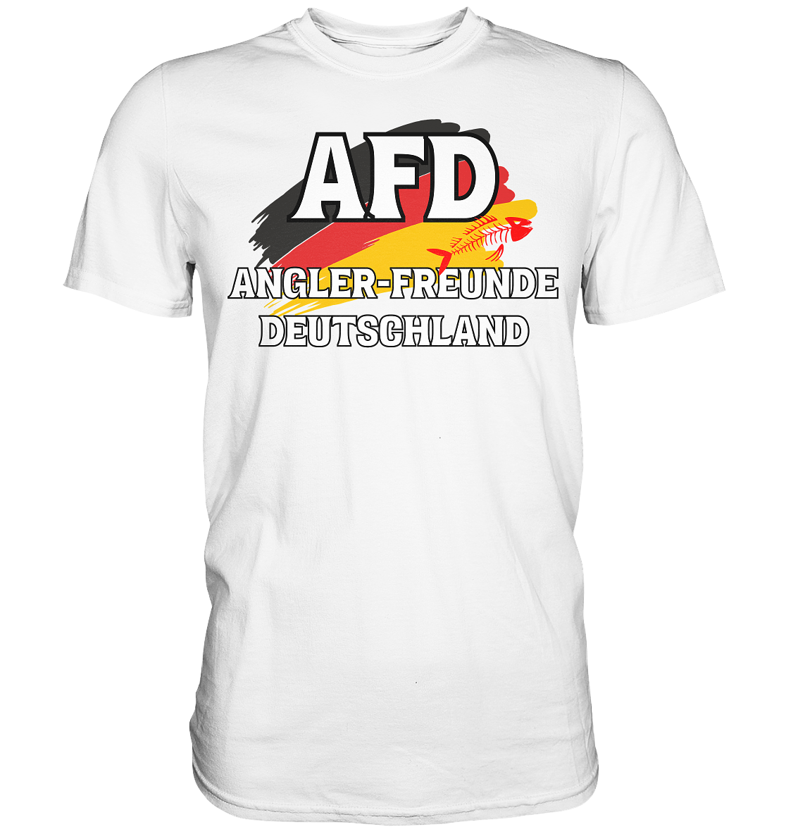AFD Angler-Freunde Deutschland - für Angler Fischerei Hobby Männer Angelsport Karpfen Raubfisch Wels Waller Zielfisch Angeln - Premium Shirt