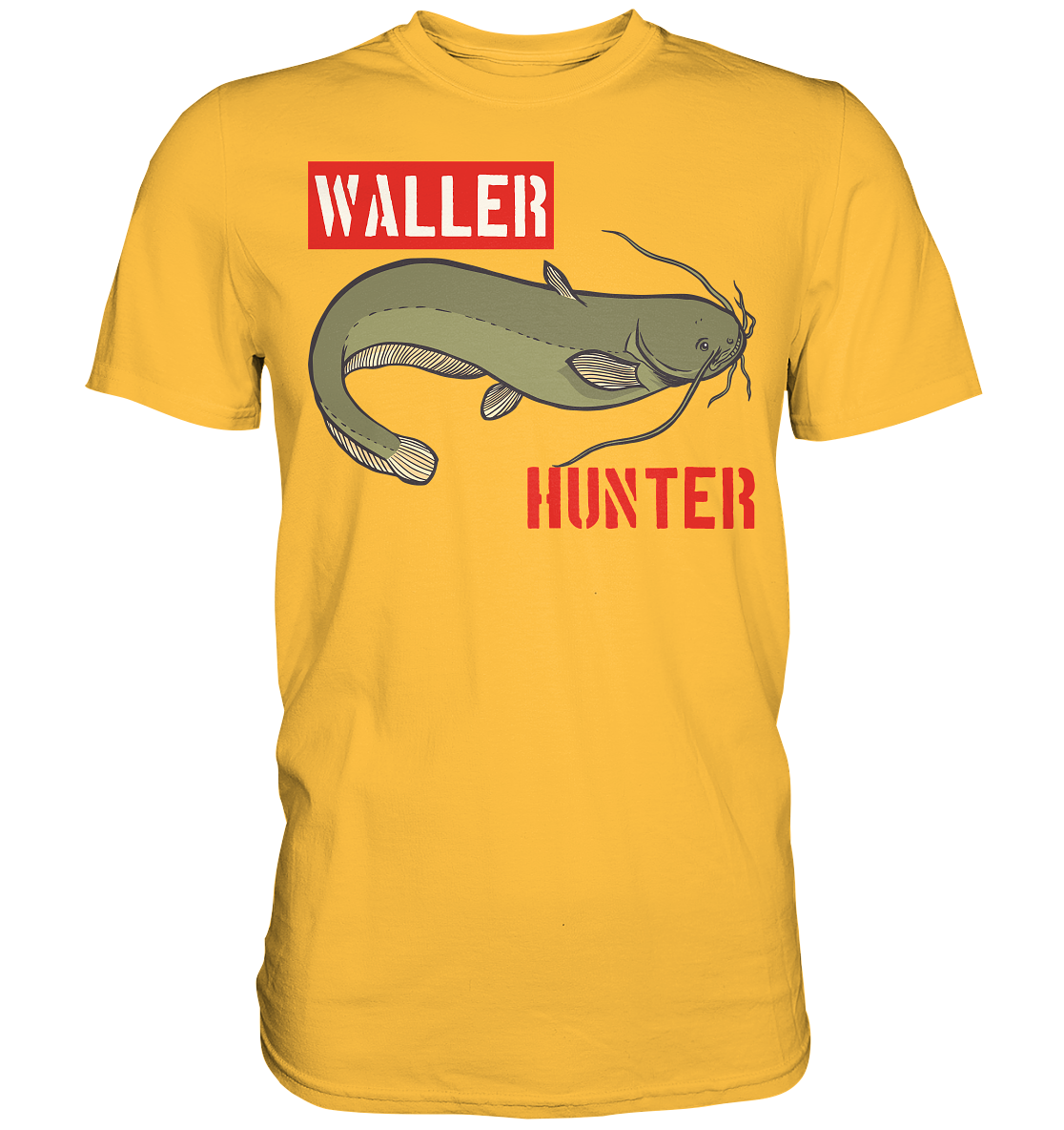 Waller Hunter - Wels Angler - Premium Shirt