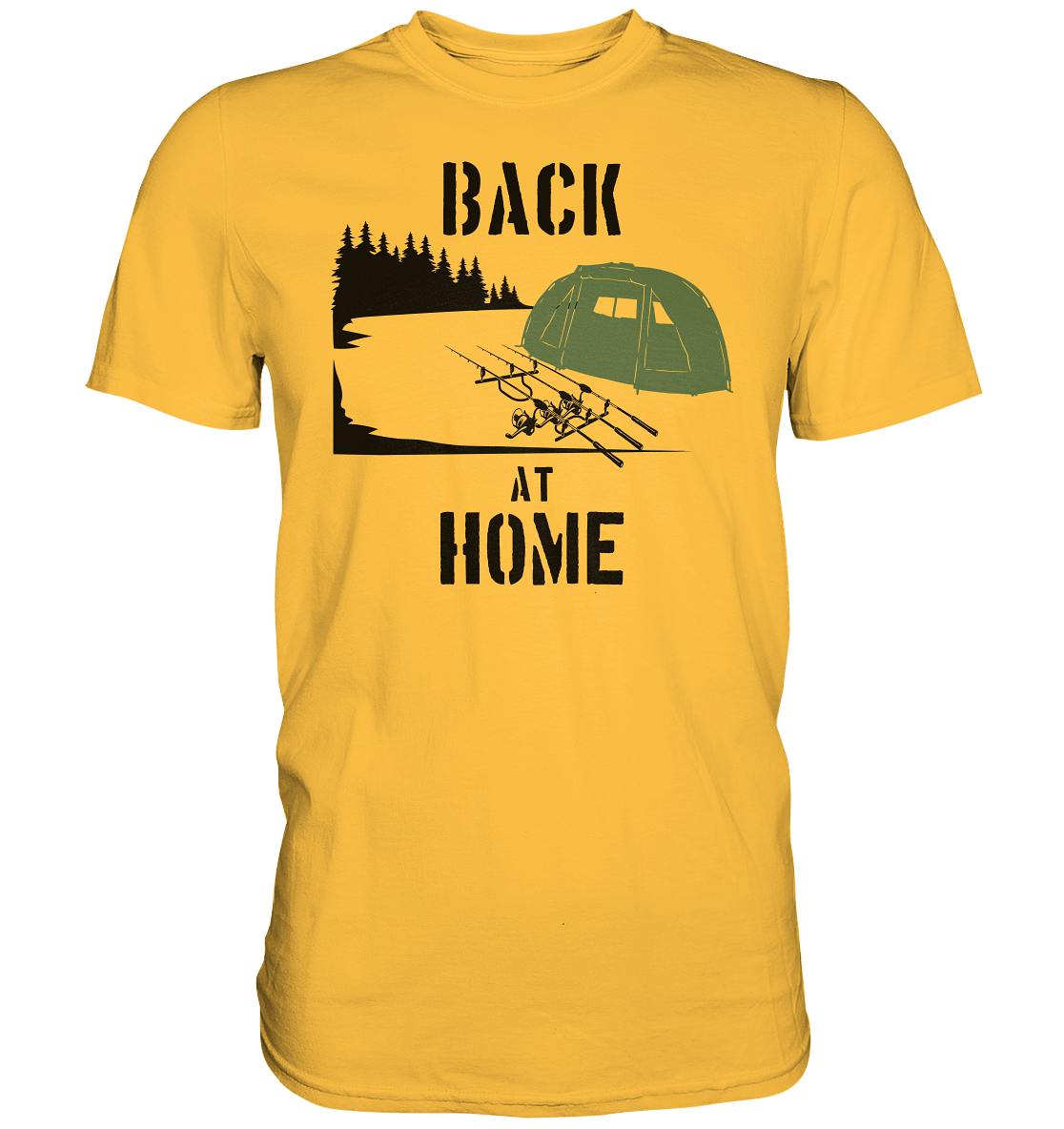 Back at Home - Karpfenangeln - Premium Shirt