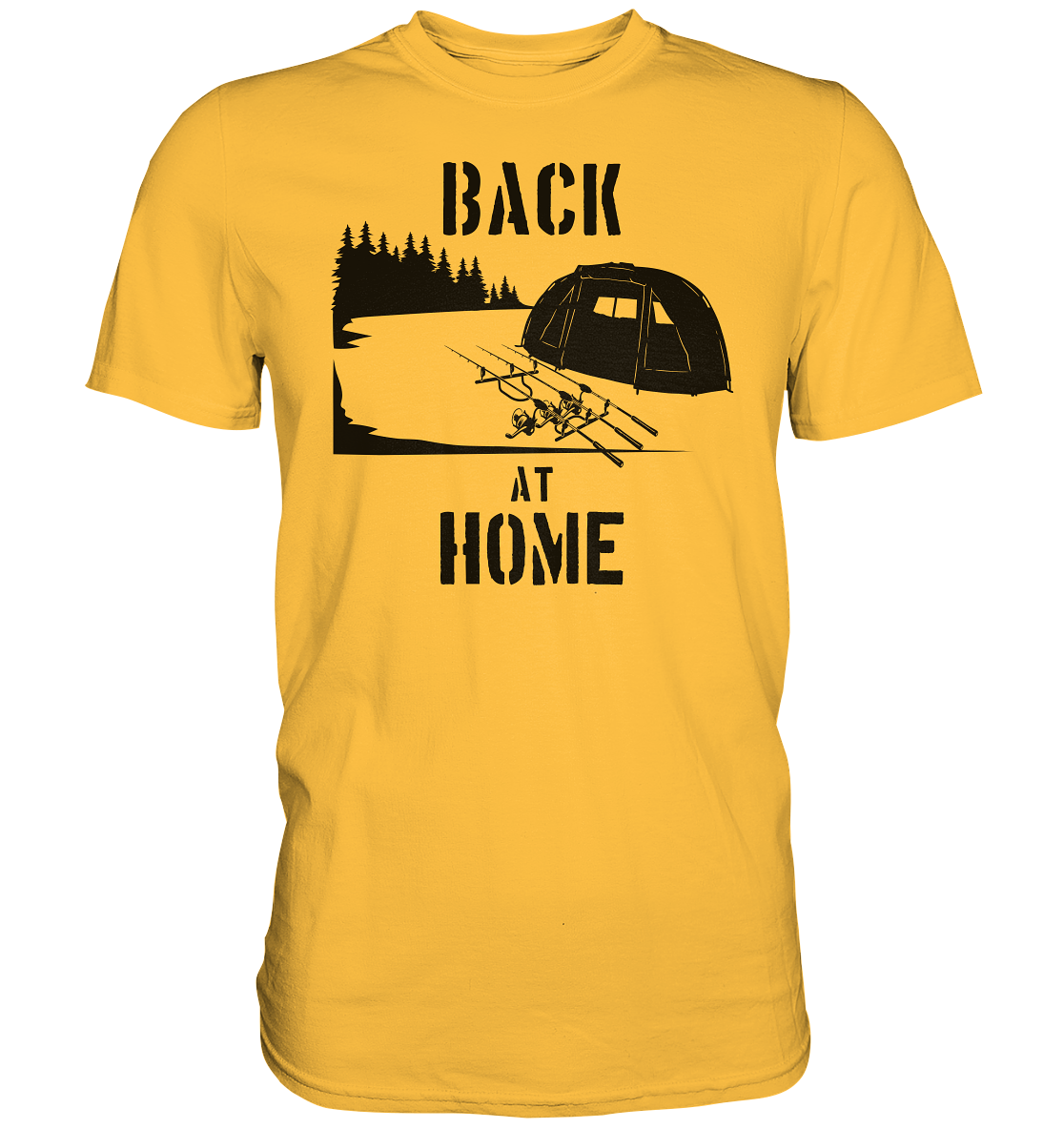 Back at Home - Karpfenangeln - Premium Shirt