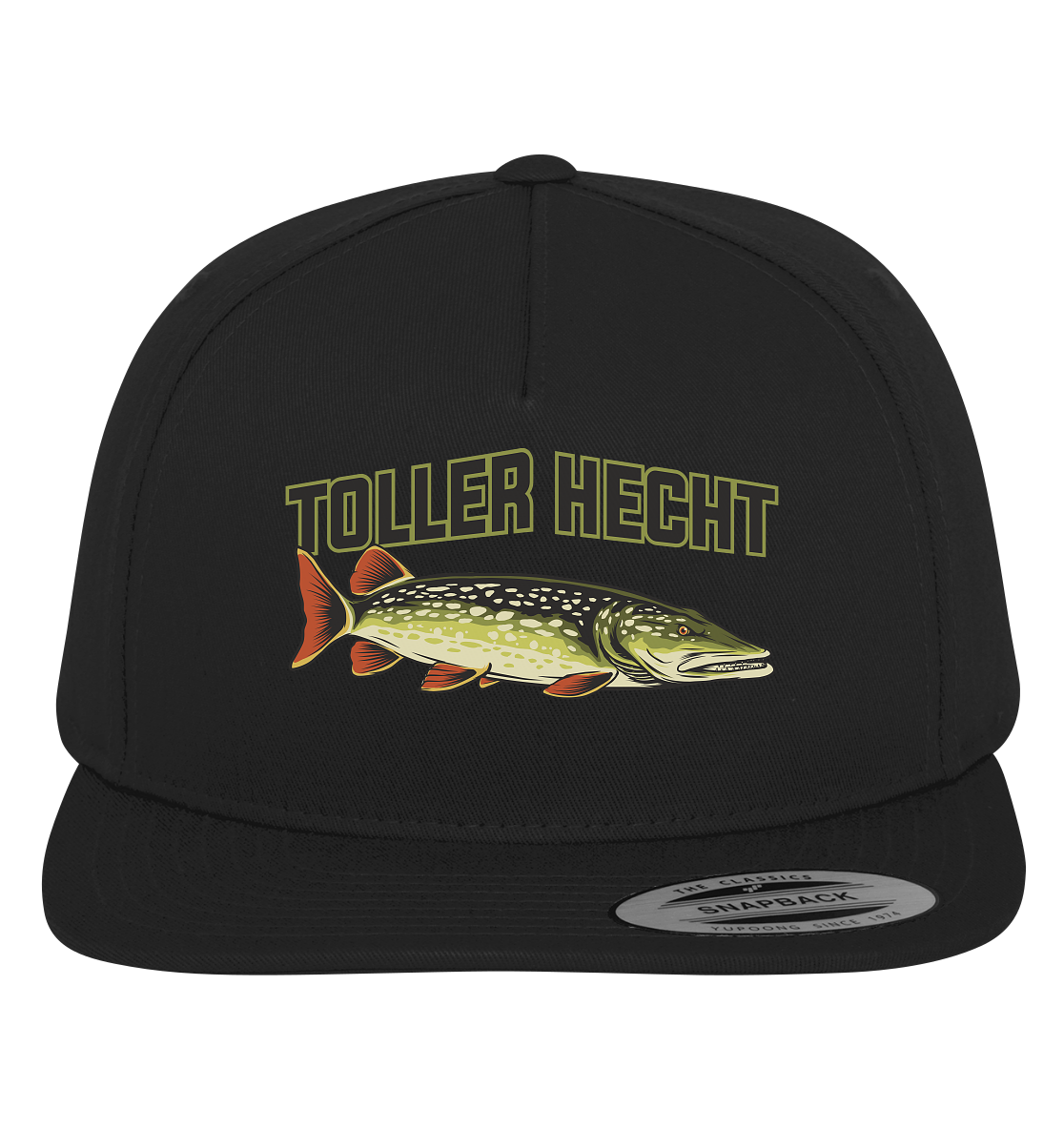 Toller Hecht - lustiges Motiv für den Hechtangler - Premium Snapback