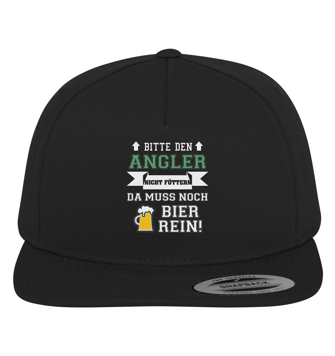 Bitte den Angler nicht füttern - da muss noch Bier rein - Premium Snapback