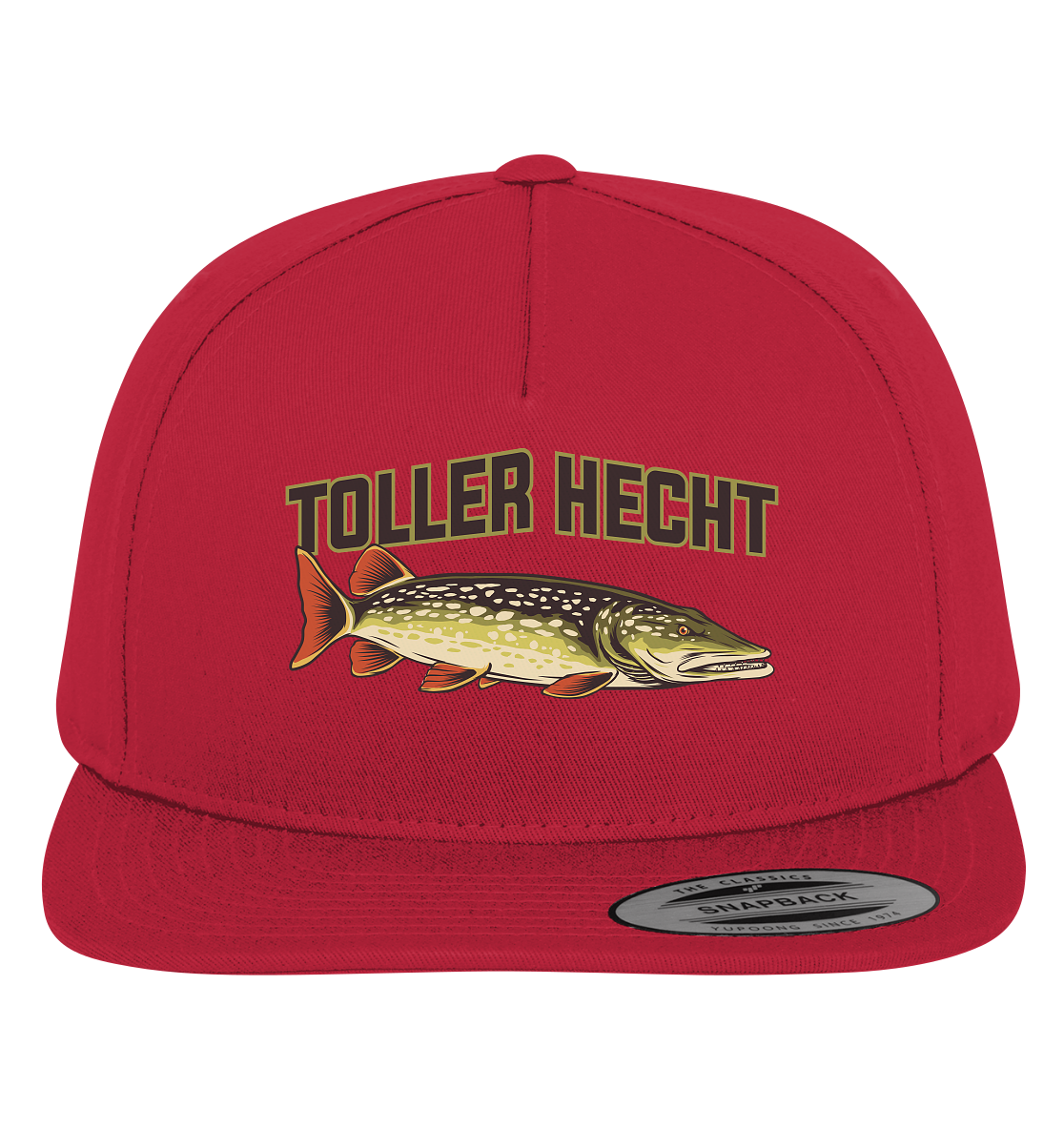 Toller Hecht - lustiges Motiv für den Hechtangler - Premium Snapback