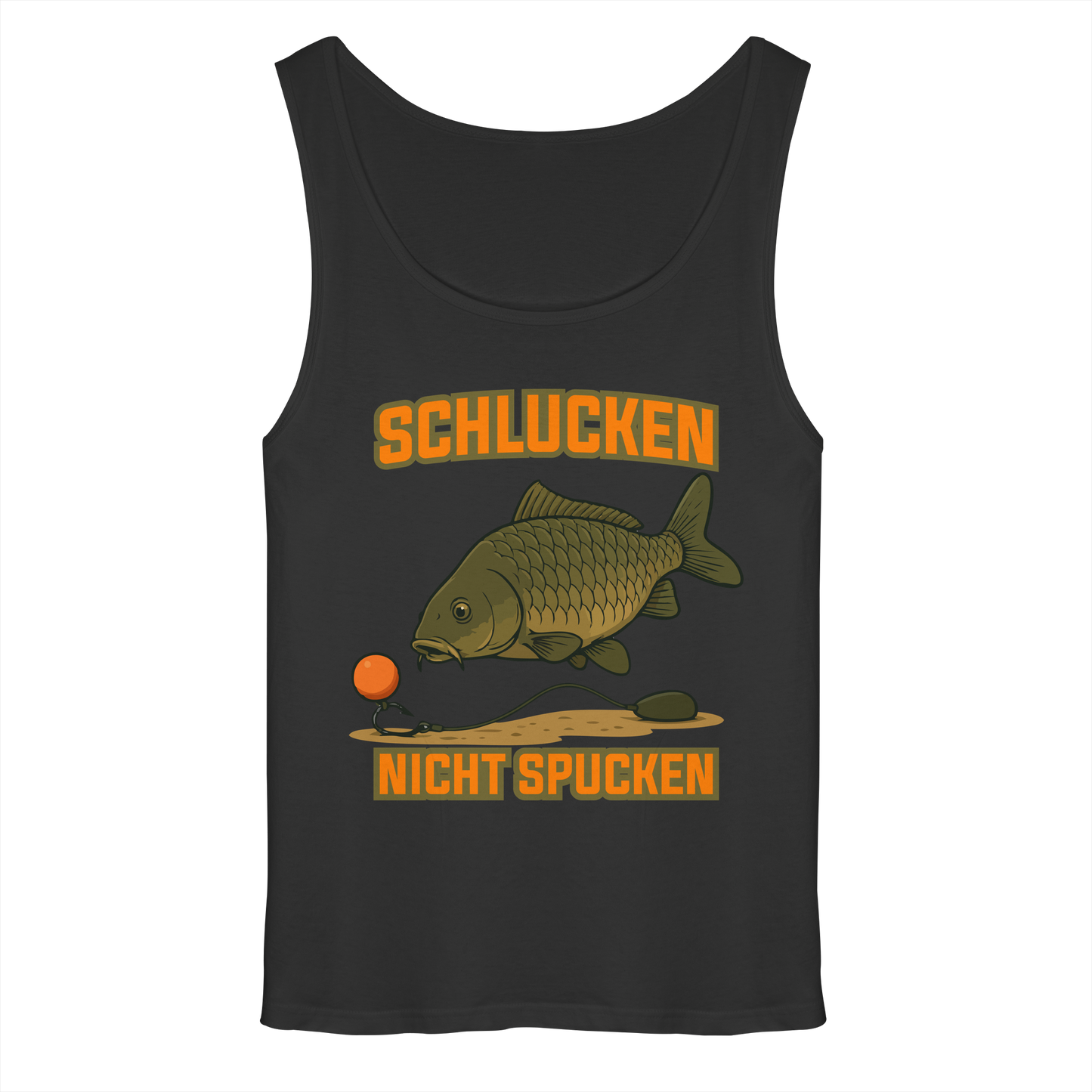 Schlucken nicht Spucken Carp Fishing Hunter Karpfen Angeln Boilies Tank-Top