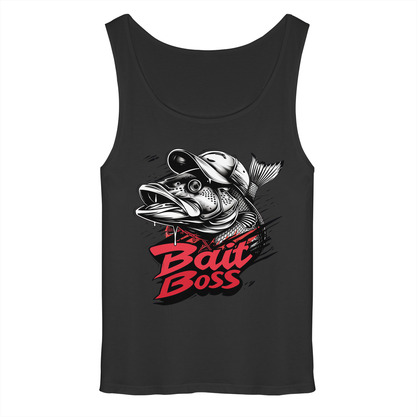 Bait Boss Muskelshirt Angler Fishing Bass Barsch Köder Angeln Tank-Top