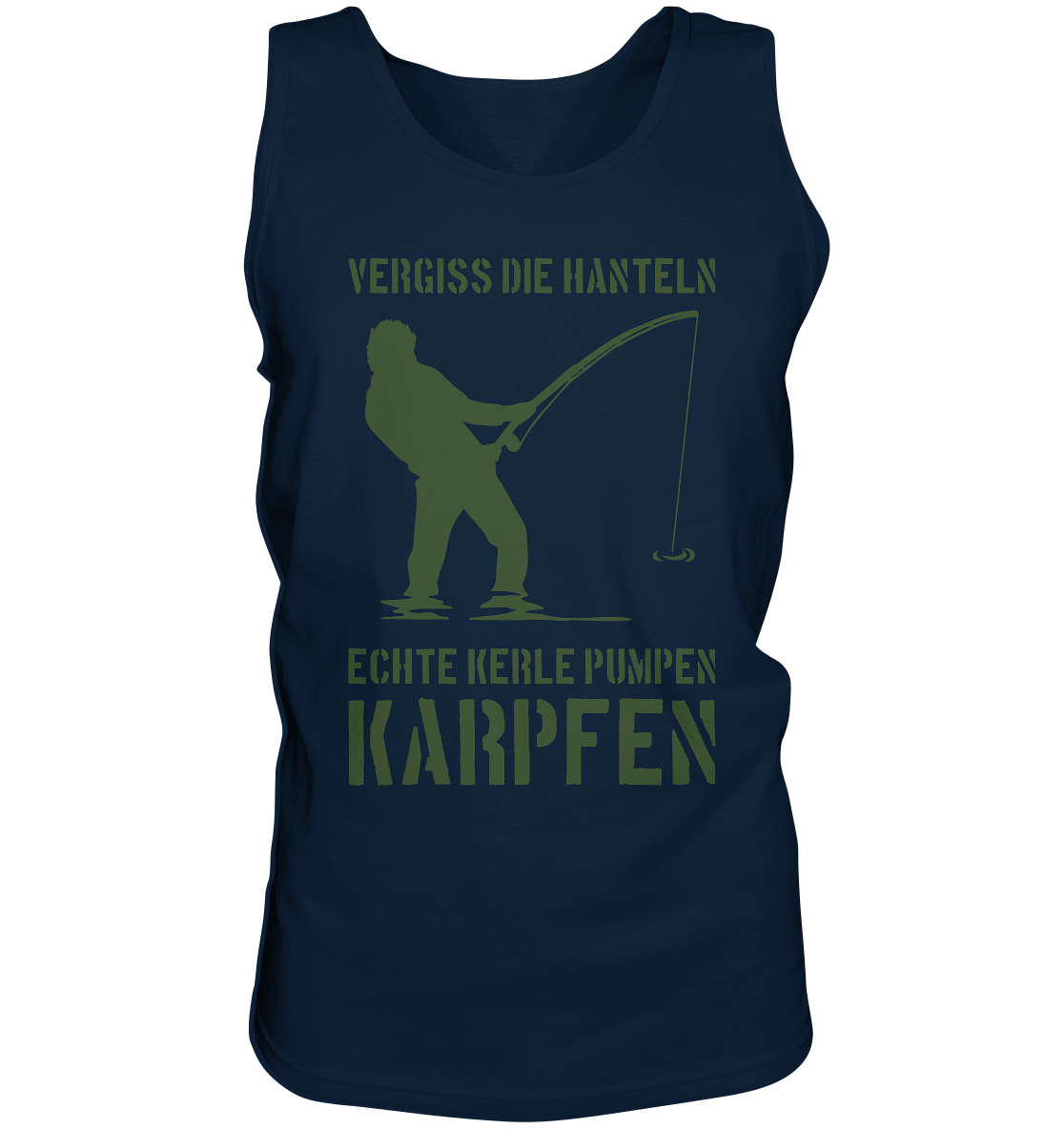 Vergiss die Hanteln echte Kerle pumpen Karpfen - Tank-Top