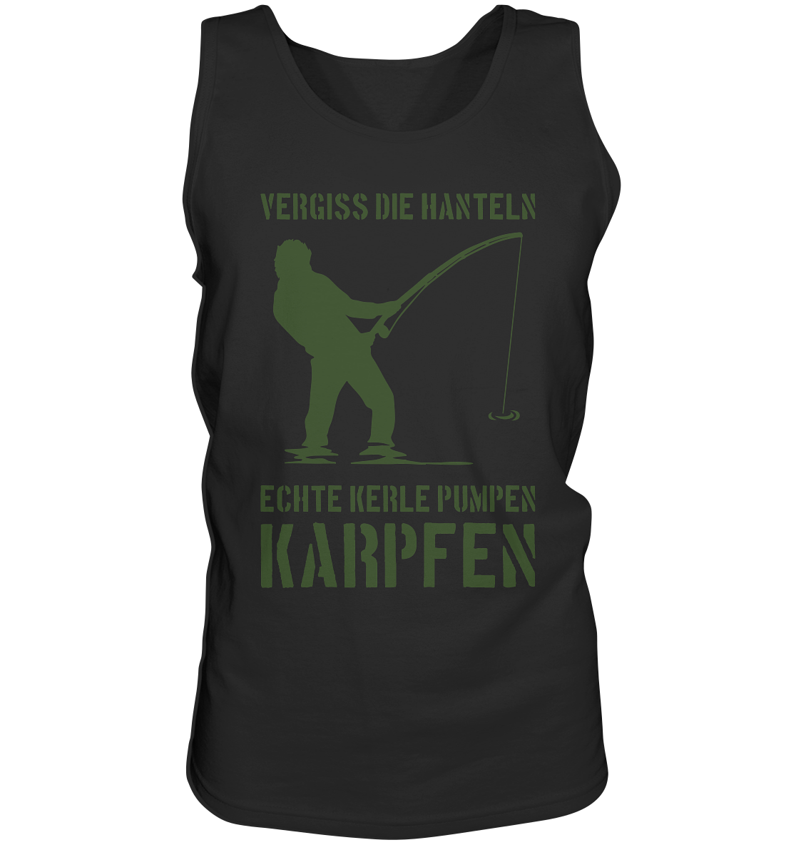Vergiss die Hanteln echte Kerle pumpen Karpfen - Tank-Top