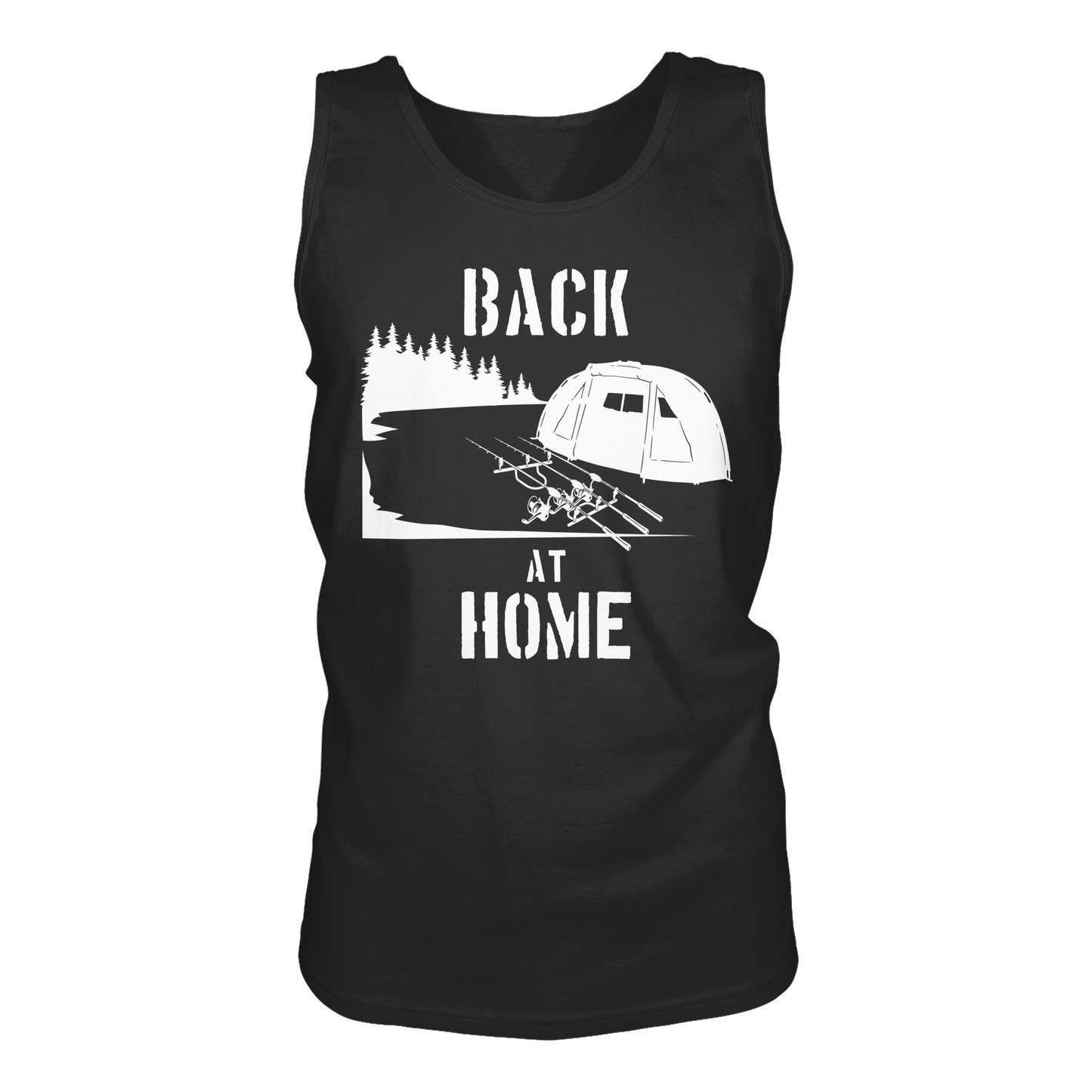 Back at Home Angler Karpfenangeln Karpfen Hotspot Angelplatz Angeln Tank-Top