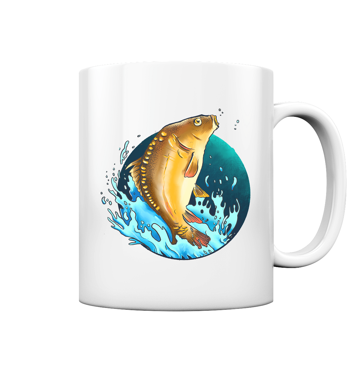 Springender Karpfen - Tasse glossy