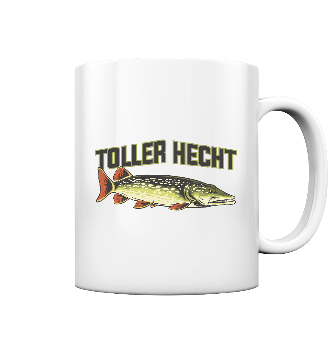Toller Hecht - lustiges Motiv für den Hechtangler - Tasse glossy
