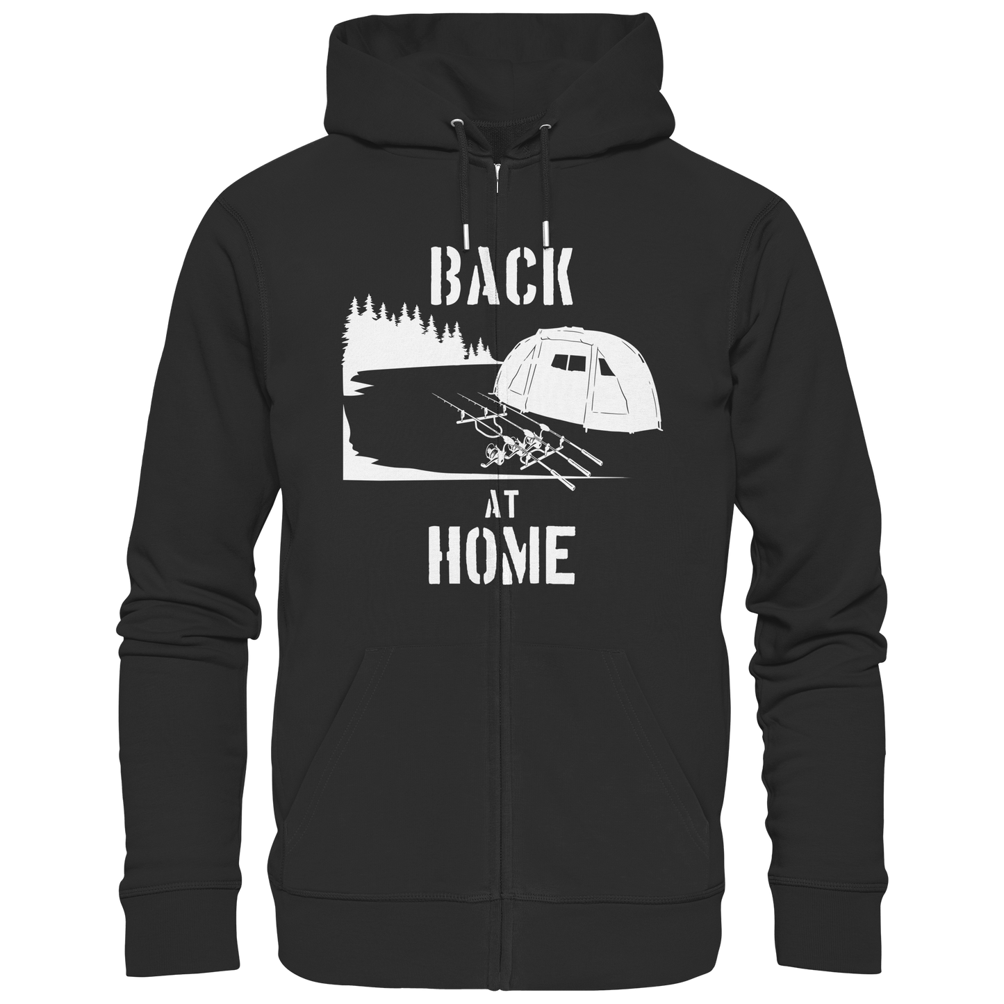 Back at Home Angler Karpfenangeln Karpfen Hotspot Angelplatz Angeln - Zipper