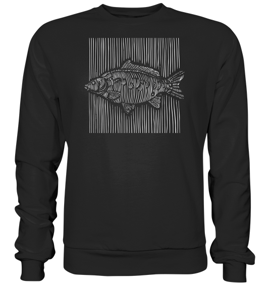 Carp Karpfen 3D Line - Basic Sweatshirt