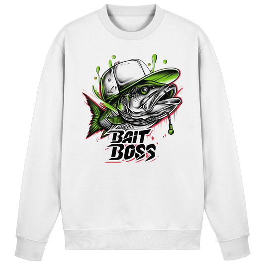 Bait Boss Sweatshirt / Sweater – Angler Fishing Bass Barsch Köder Angeln