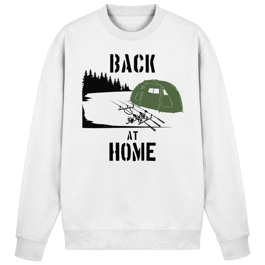 Back at Home Angler Karpfenangeln Karpfen Hotspot Angelplatz Angeln Sweatshirt