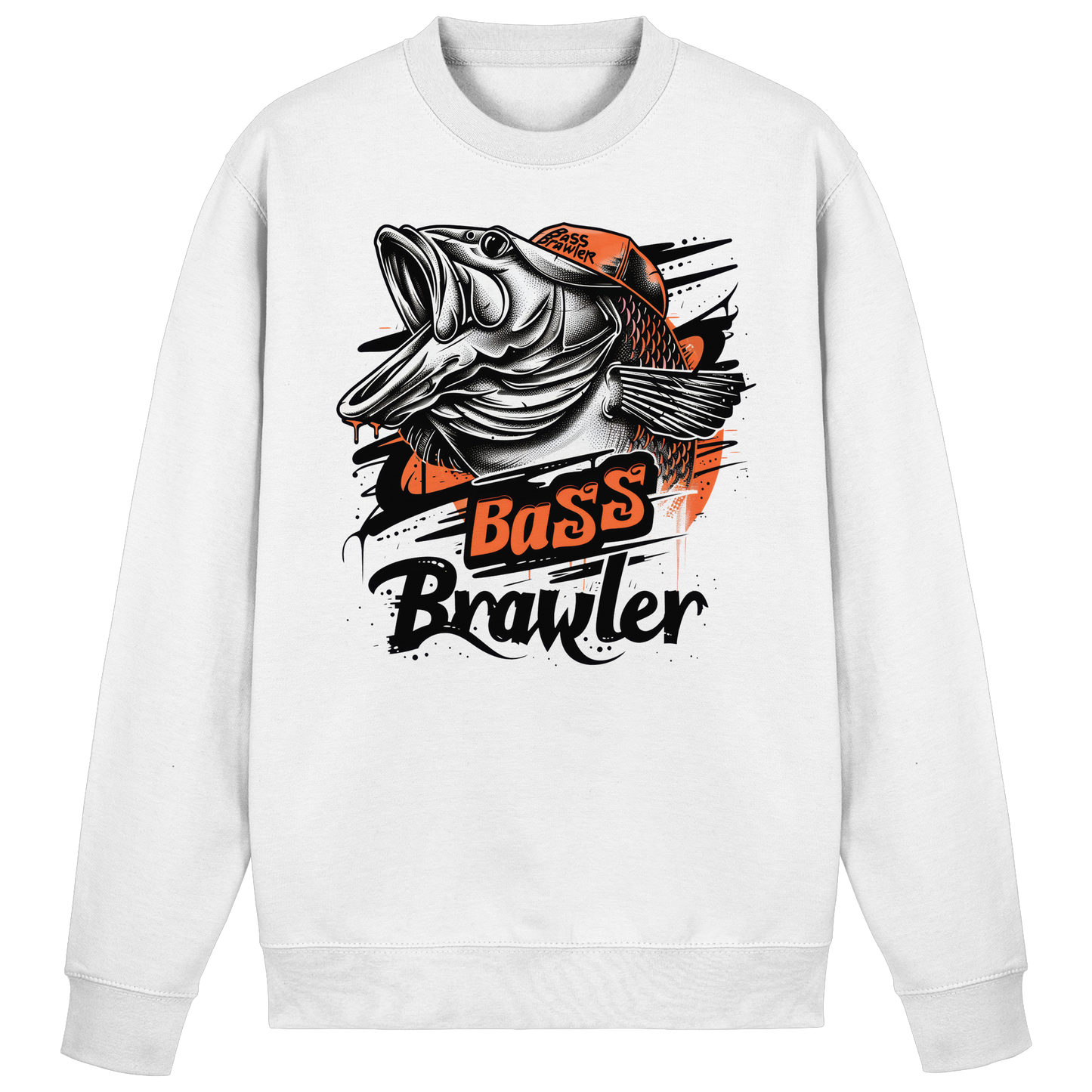 Bass Brawler Sweatshirt – Barsch Angler Fishing Raubfisch Angeln