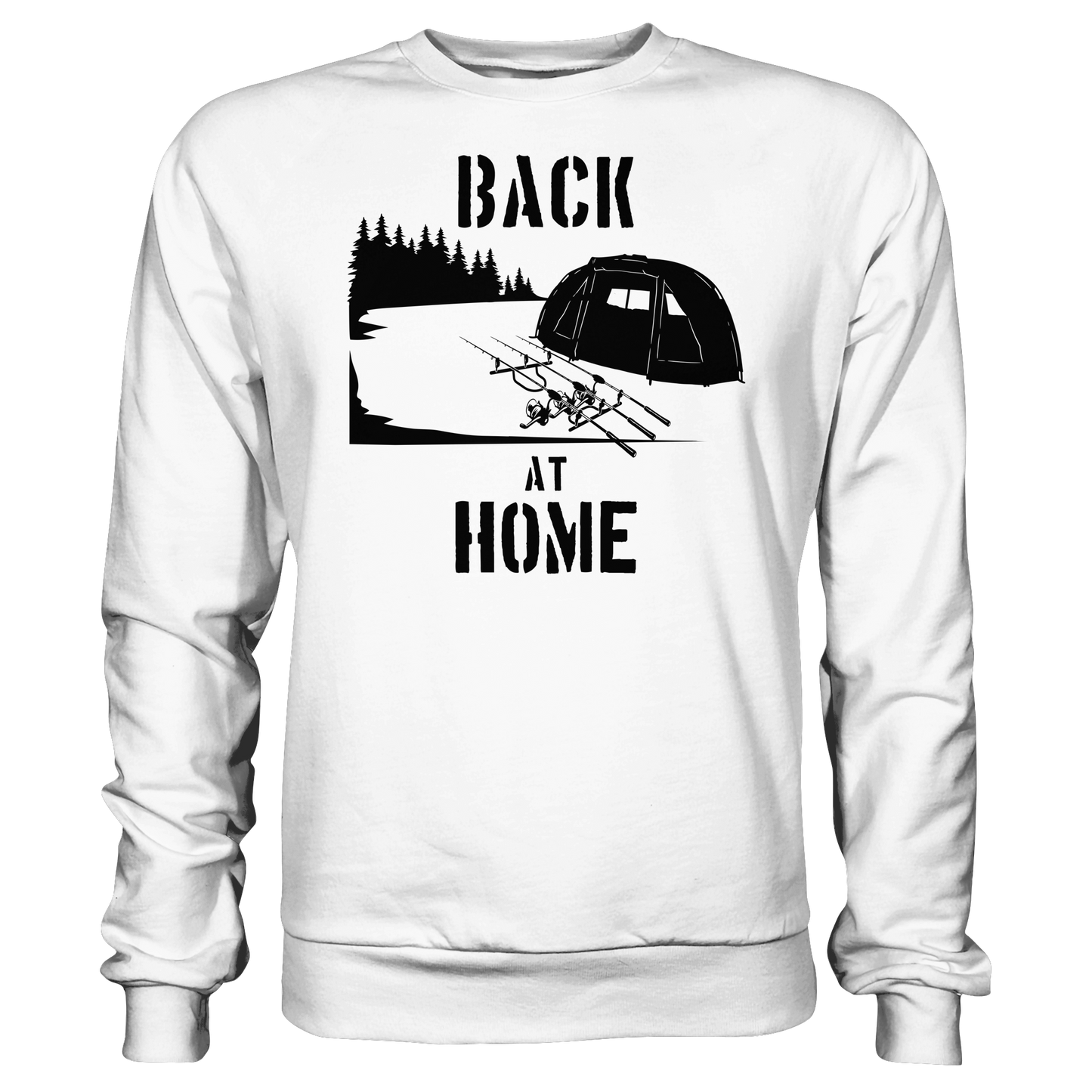 Back at Home Angler Karpfenangeln Karpfen Hotspot Angelplatz Angeln Sweatshirt