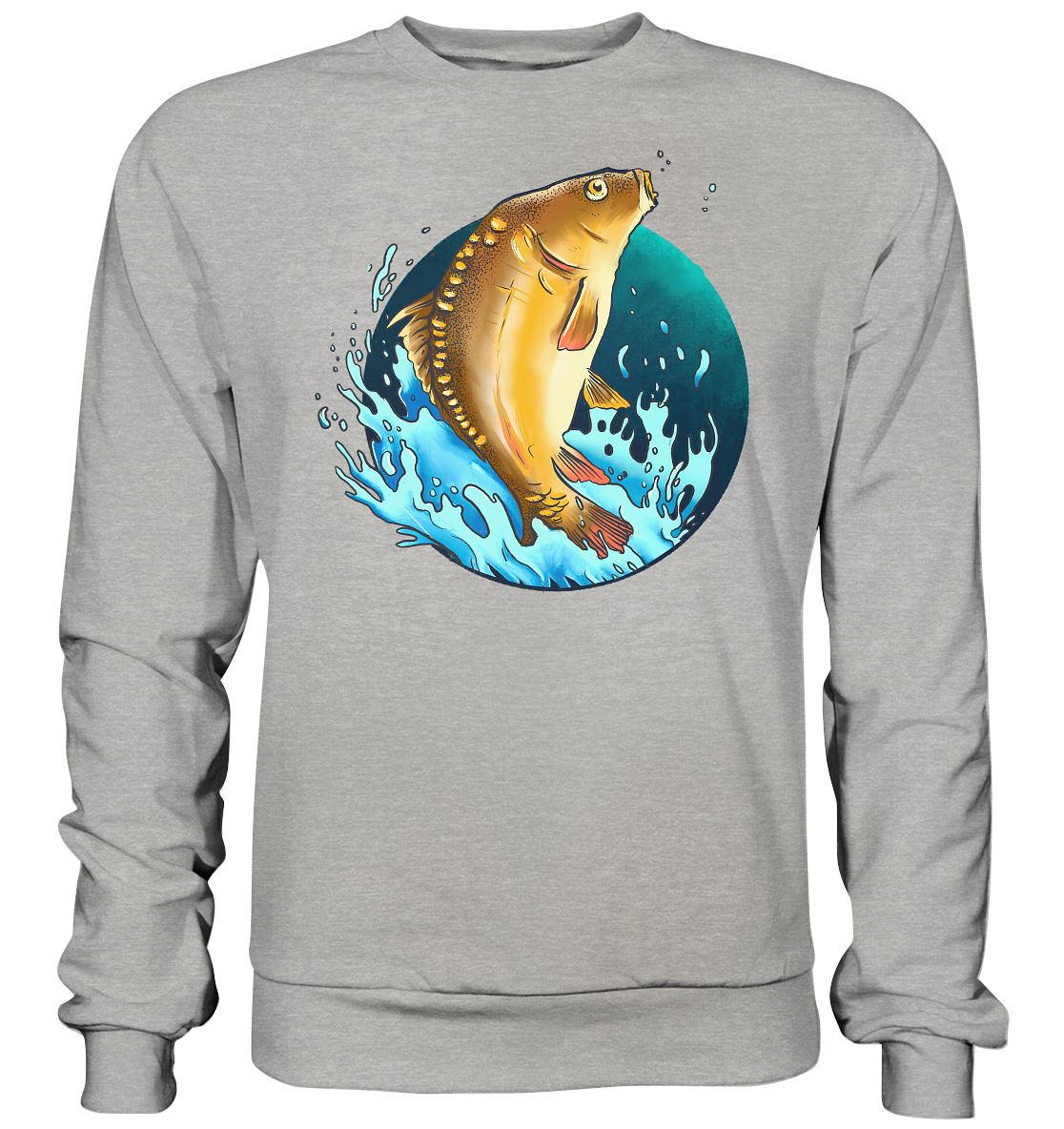 Springender Karpfen - Basic Sweatshirt