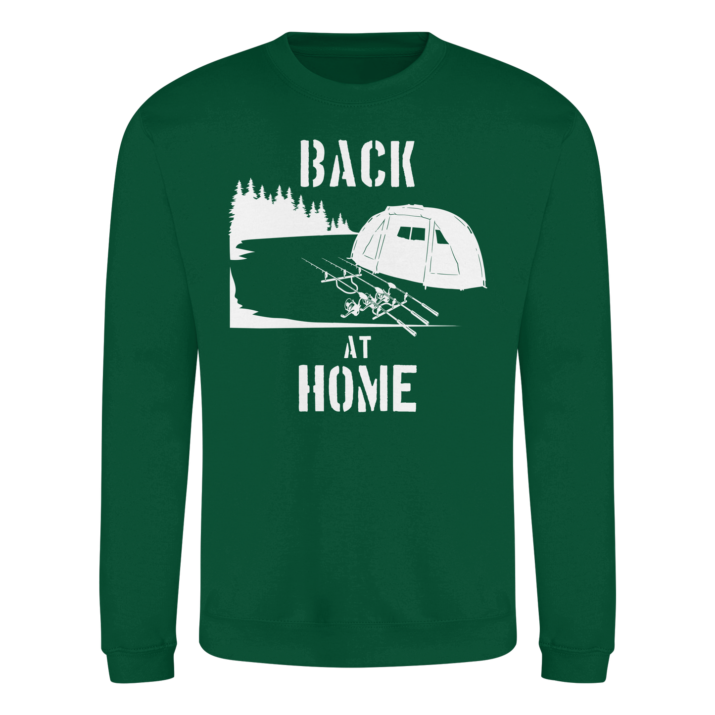 Back at Home Angler Karpfenangeln Karpfen Hotspot Angelplatz Angeln Sweatshirt