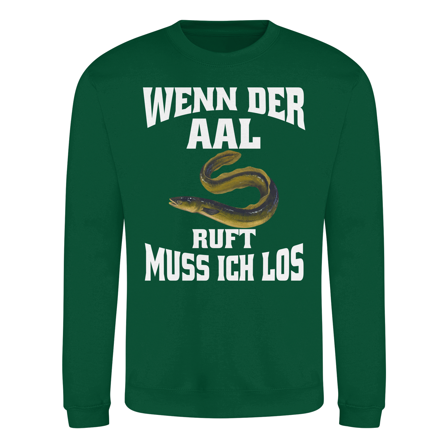 Wenn der Aal ruft muss ich los. Outfit für Aalangler Angler Angeln Sweatshirt