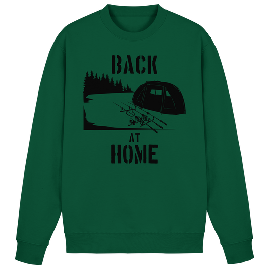Back at Home Angler Karpfenangeln Karpfen Hotspot Angelplatz Angeln Sweatshirt