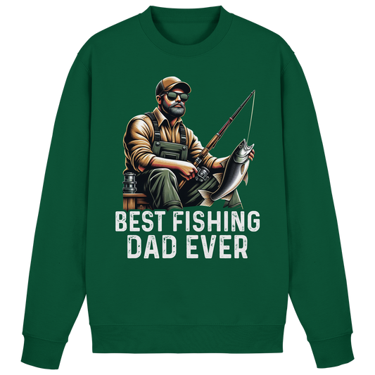 Best Fishing Dad ever - Bester Angel Papa Angler Fischer Angeln Vater Sweatshirt
