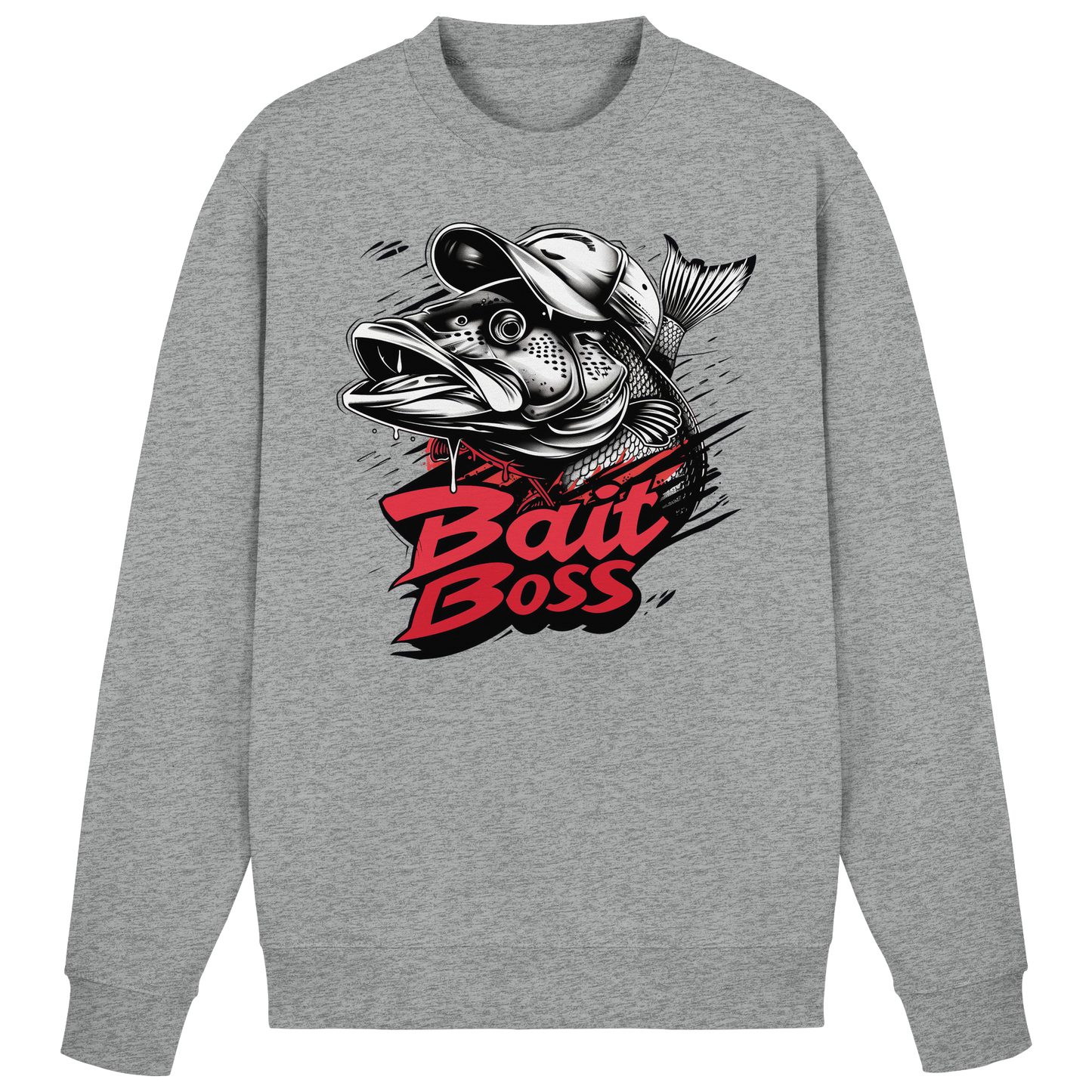 Bait Boss Sweatshirt / Sweater – Angler Fishing Bass Barsch Köder Angeln