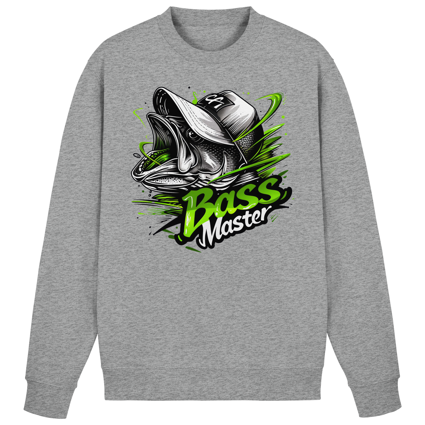 Bass Master Sweatshirt Barsch Schwarzbarsch Angler Fishing Raubfisch Angeln