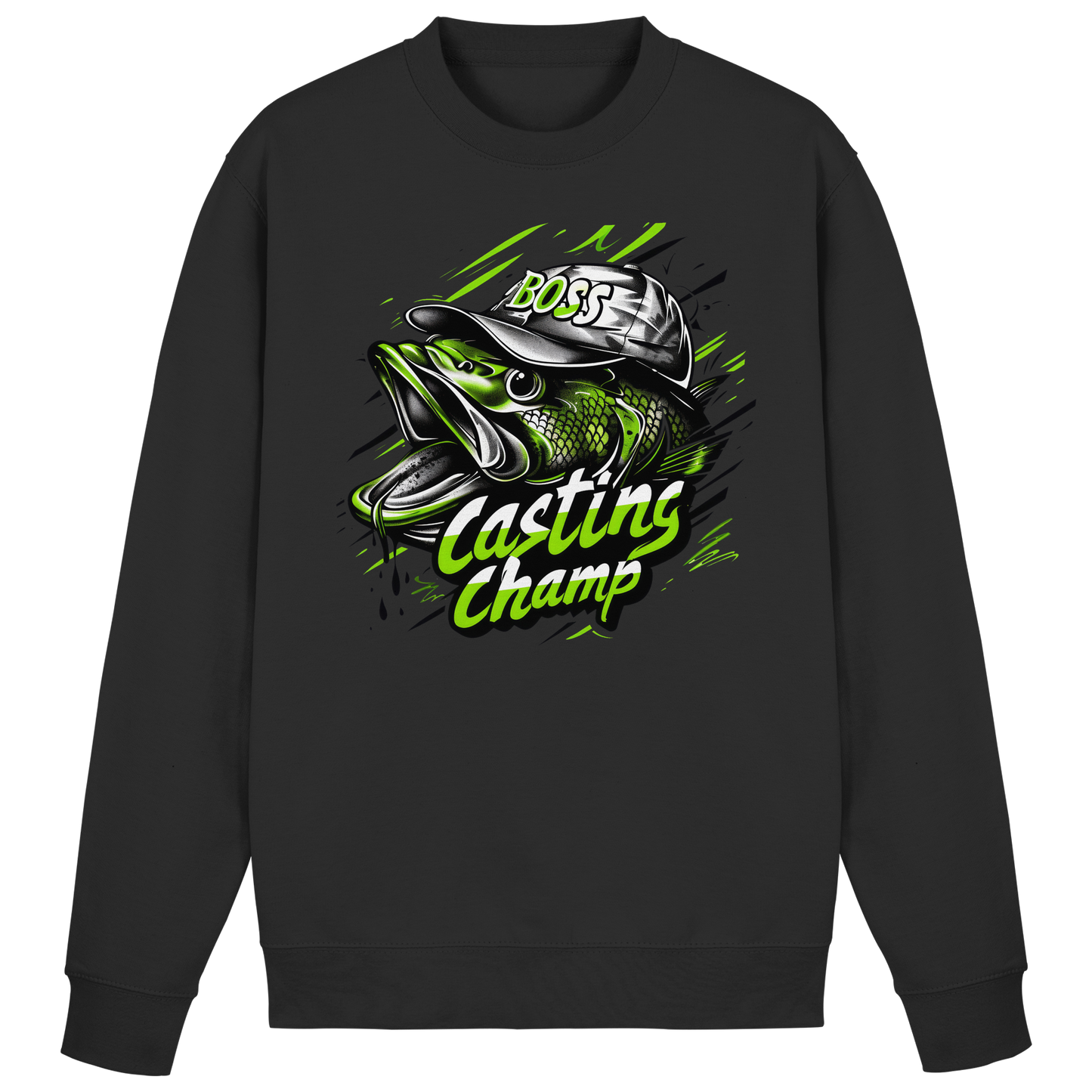 Casting Champ Sweatshirt – Angler Fishing Barsch Casting Raubfisch Angeln
