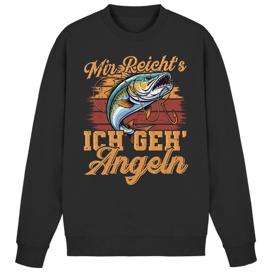 Mir reicht´s ich geh angeln Angler Angelsport Fisch Fischer Karpfen Sweatshirt