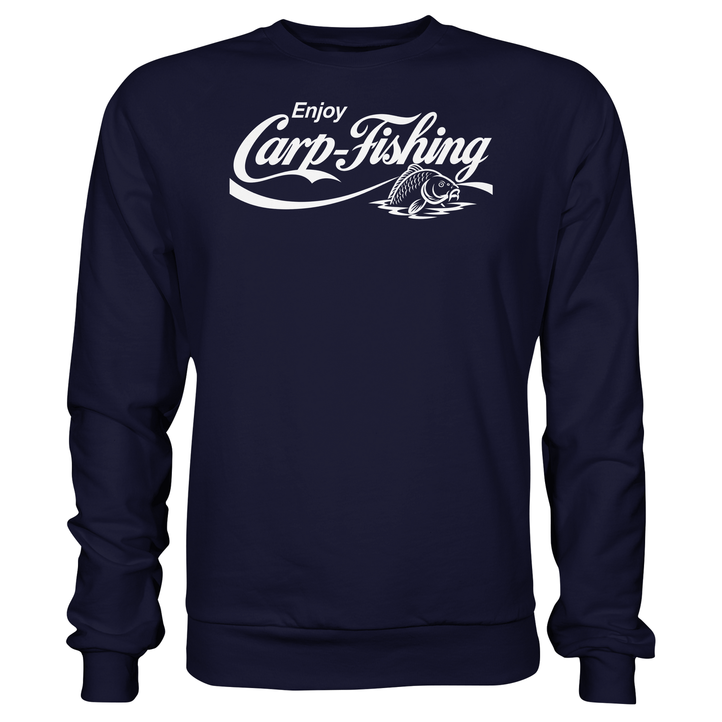 Enjoy Carp Fishing Sweatshirt – Karpfenangler Pulli für echte Carp Fishing Fans