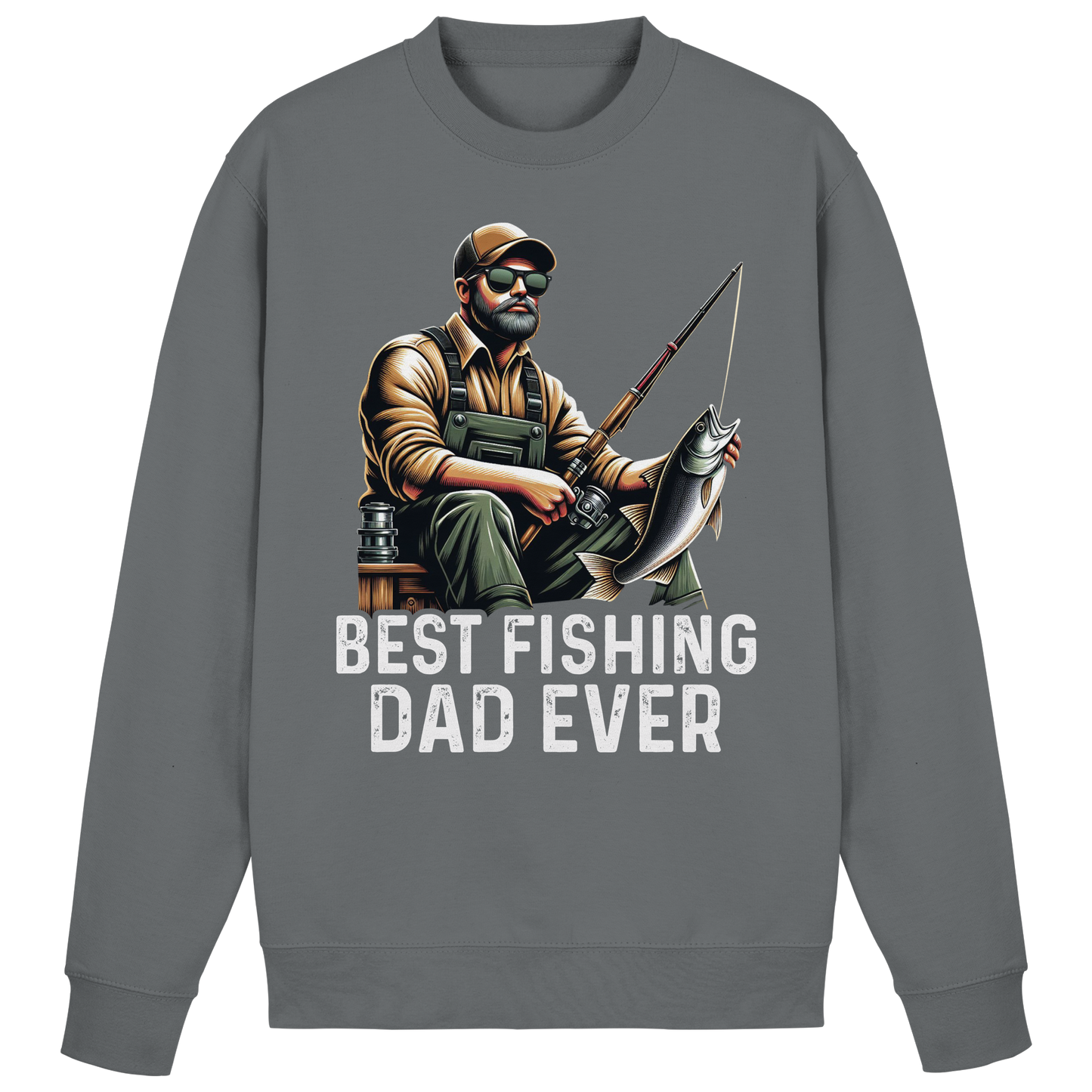 Best Fishing Dad ever - Bester Angel Papa Angler Fischer Angeln Vater Sweatshirt