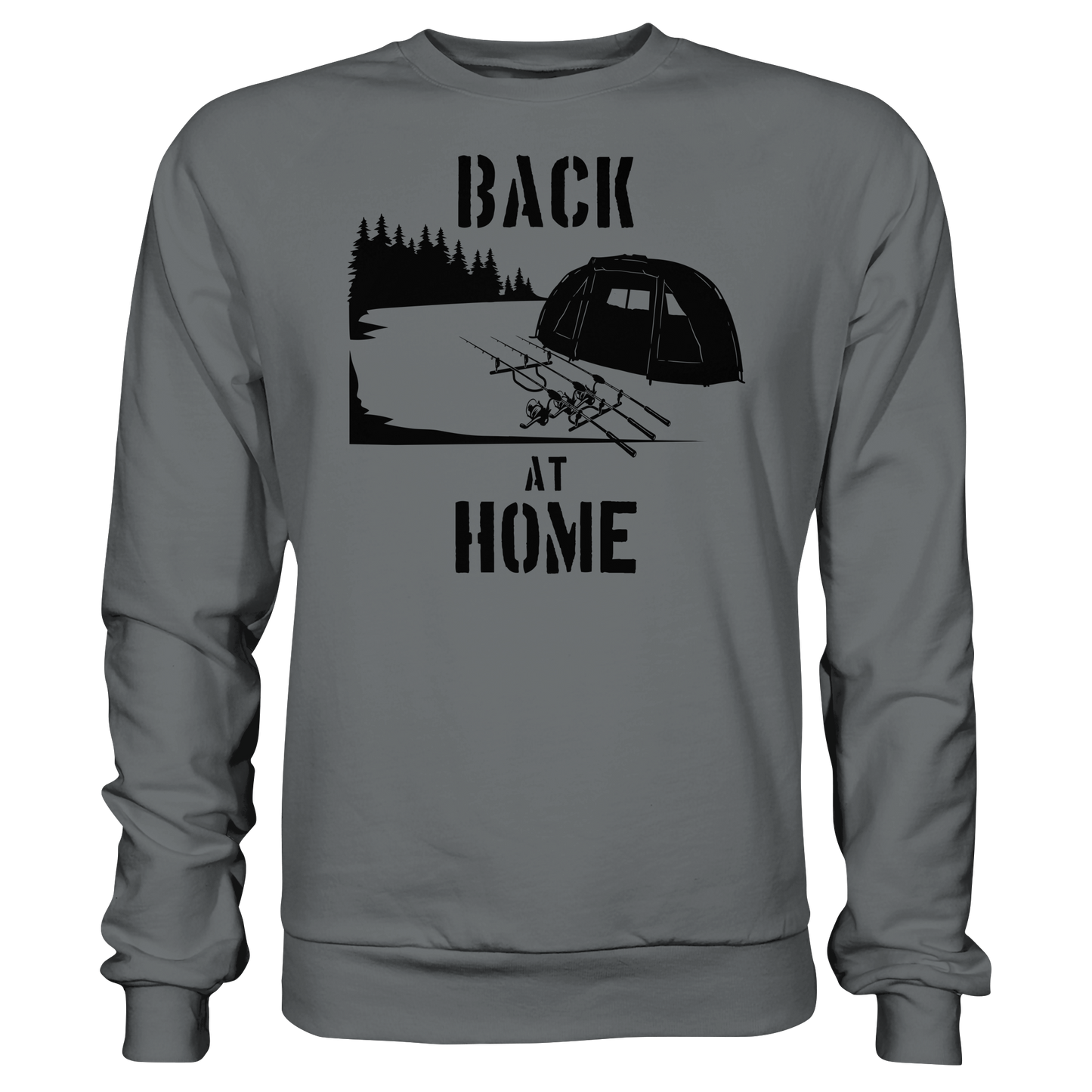 Back at Home Angler Karpfenangeln Karpfen Hotspot Angelplatz Angeln Sweatshirt