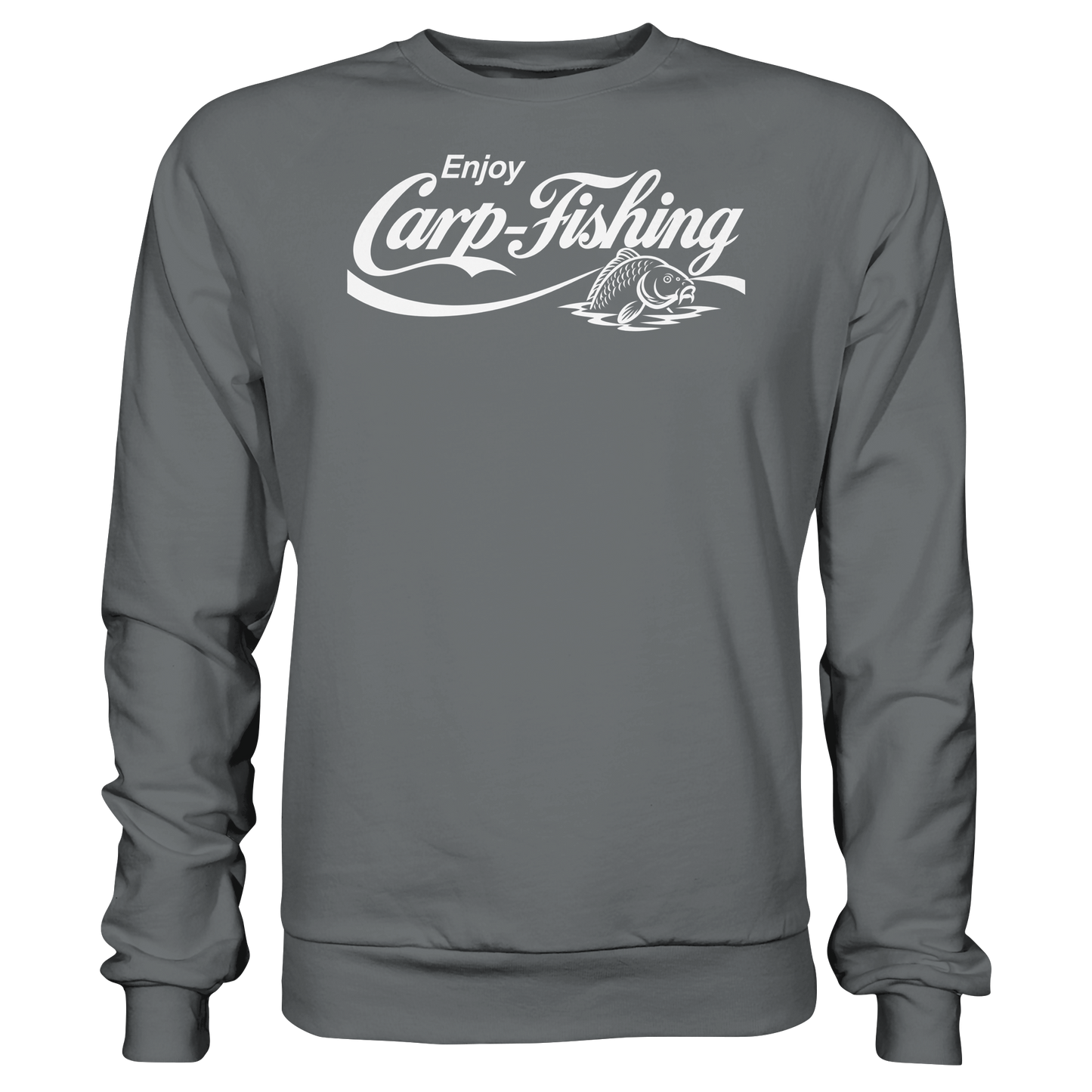 Enjoy Carp Fishing Sweatshirt – Karpfenangler Pulli für echte Carp Fishing Fans