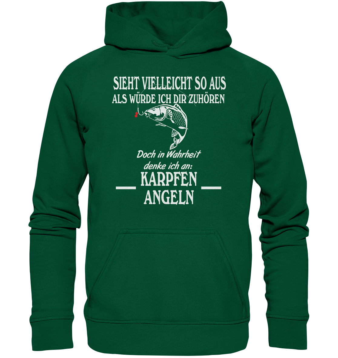Denke an Karpfen angeln - Basic Unisex Hoodie