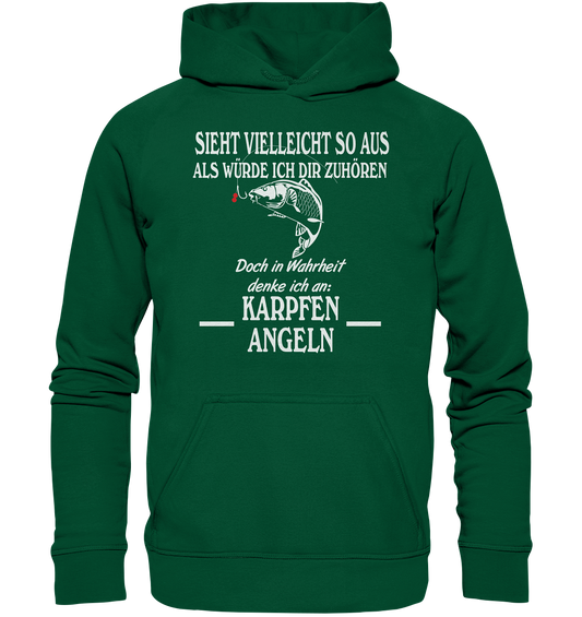 Denke an Karpfen angeln - Basic Unisex Hoodie