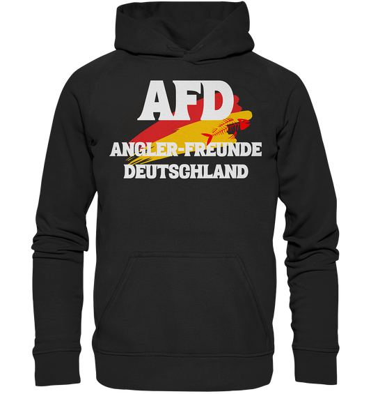 AFD Angler-Freunde Deutschland -  für Angler Fischerei Hobby Männer Angelsport Karpfen Raubfisch Wels Waller Zielfisch Angeln - Basic Unisex Hoodie
