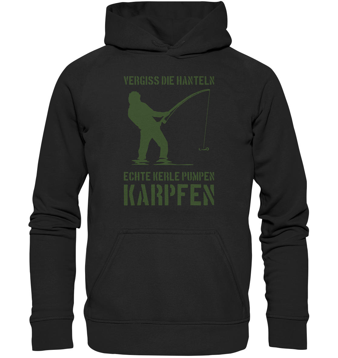 Vergiss die Hanteln echte Kerle pumpen Karpfen - Basic Unisex Hoodie