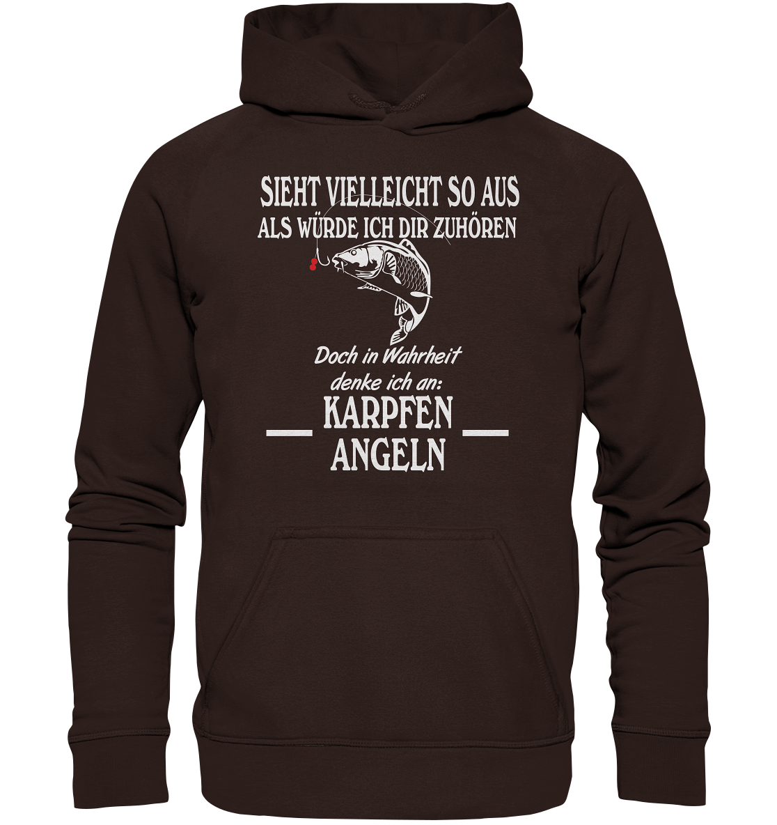 Denke an Karpfen angeln - Basic Unisex Hoodie