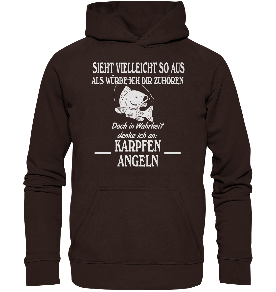 Denke an Karpfen angeln - Basic Unisex Hoodie