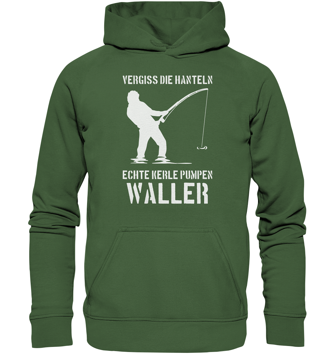 Vergiss die Hanteln echte Kerle pumpen Waller - Basic Unisex Hoodie