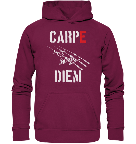CARPE DIEM - Karpfenangler Karpfen Carp - Basic Unisex Hoodie