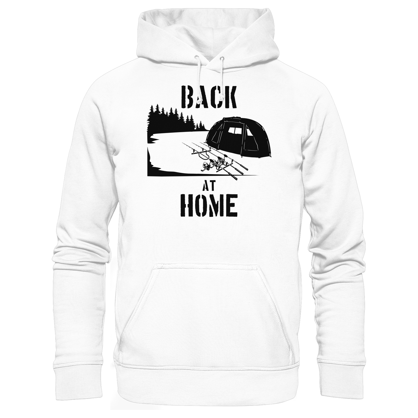 Back at Home Angler Karpfenangeln Karpfen Hotspot Angelplatz Angeln KaPu Hoodie