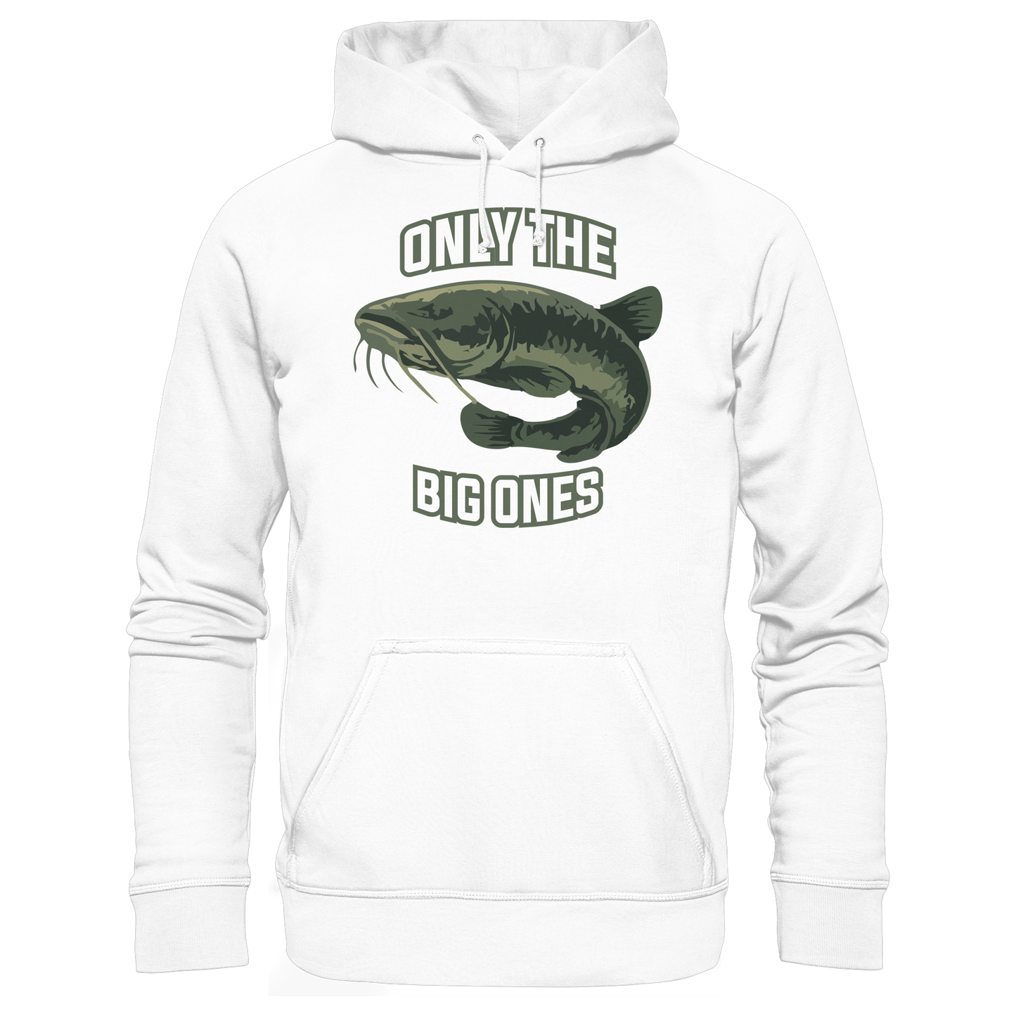 Only the big ones - Waller Wels anglen Catfish Big Fish Wallerangeln Hoodie
