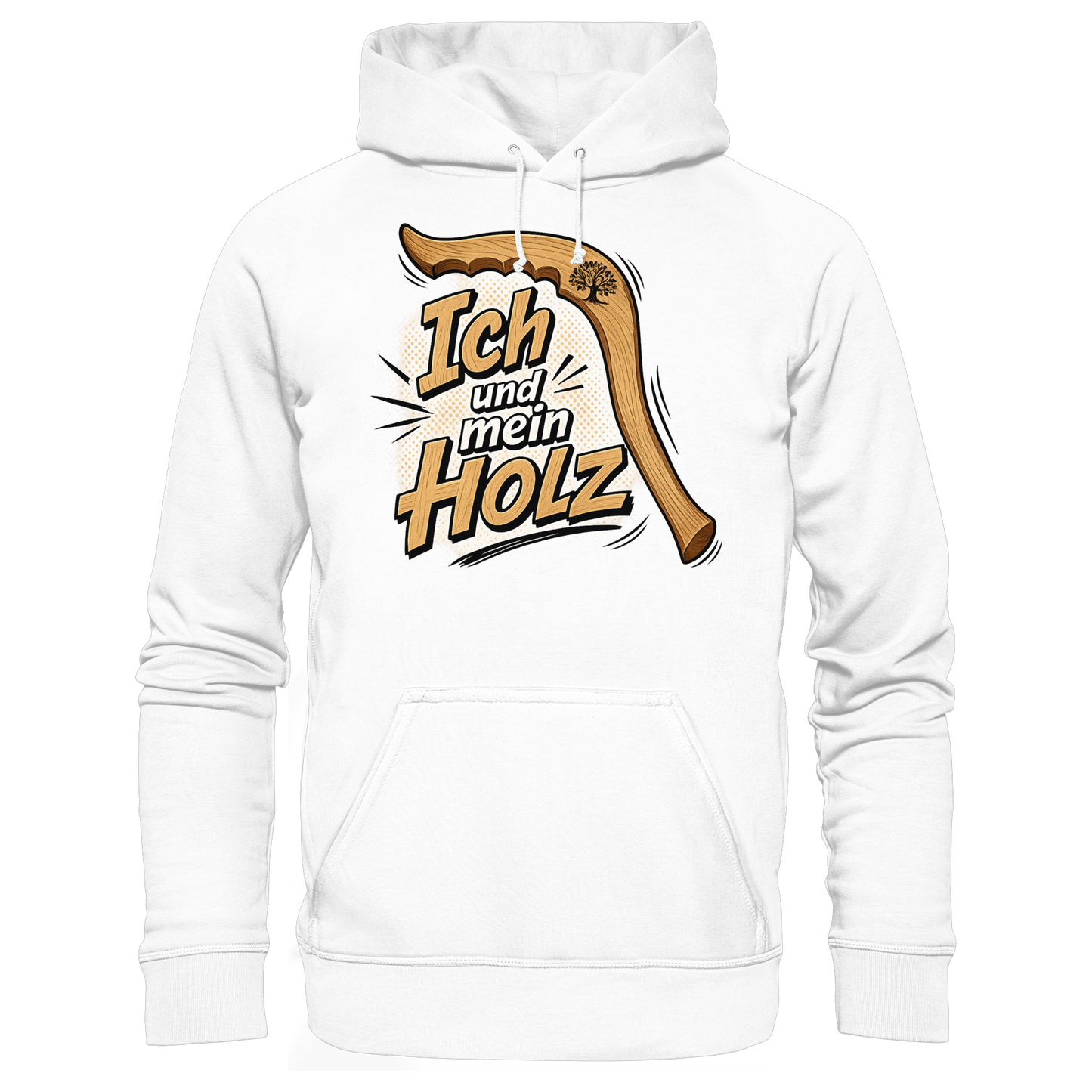 Wallerholz „Ich und mein Holz“ Wallerangler & Welsangler KaPu Hoodie